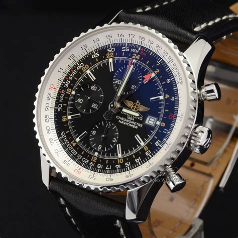 breitling leather band navitimer world|Breitling Navitimer a24322.